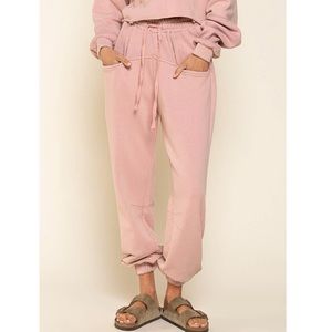 Pink Jogger Track Pants